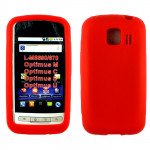 Wholesale LG Optimus M MS690 670 Silicon Soft Case (Red)